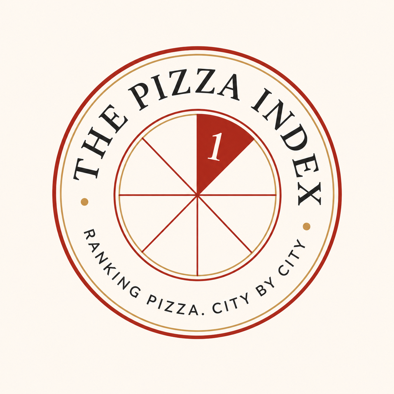The Pizza Index seal logo